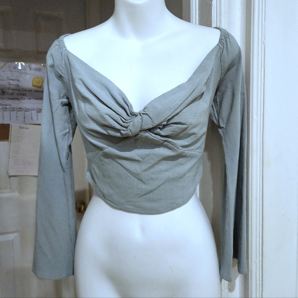 Free People Kristin Top Blue Sz.S